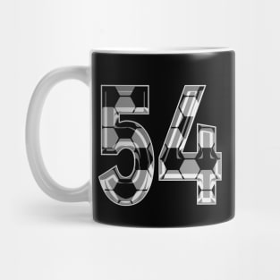 Soccer Number 54 Soccer Jersey #54 Soccer Mom Player Fan Mug